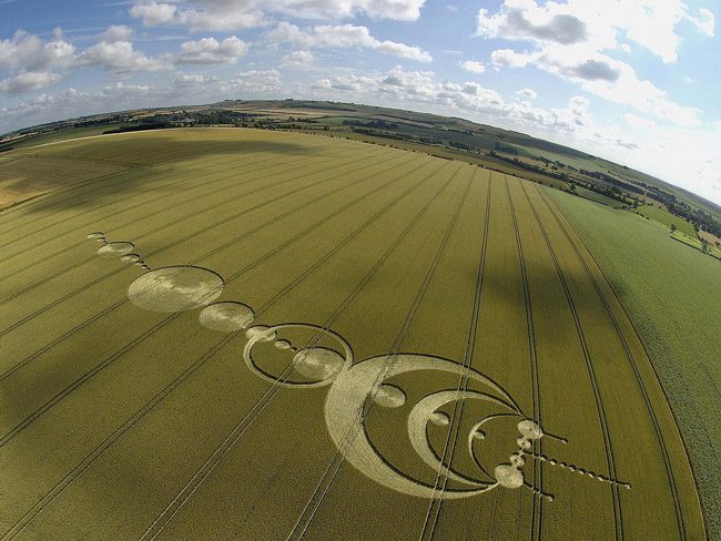 Mysterious circles in the fields