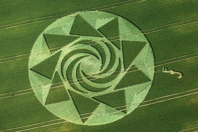 Mysterious circles in the fields