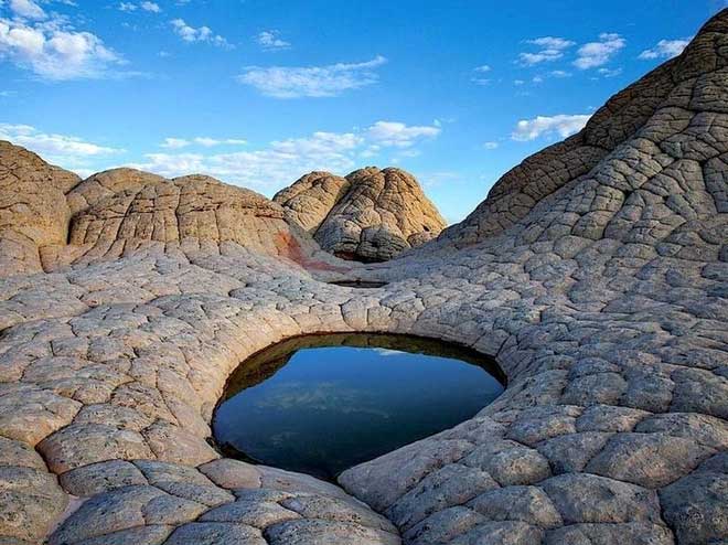 The sandstone area of White Pocket in the USA.