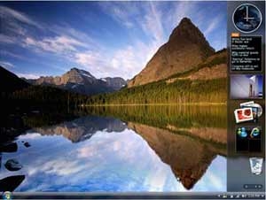 windows vista customizes mini web applications 3292