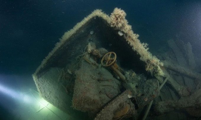 The wreck has been off the coast of Scotland for over 100 years.