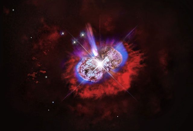 The system consists of two giant stars: Eta Carinae A and Eta Carinae B