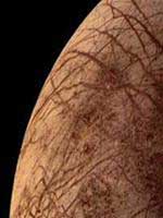 Approximately 100 rock fragments from Earth fall onto Europa