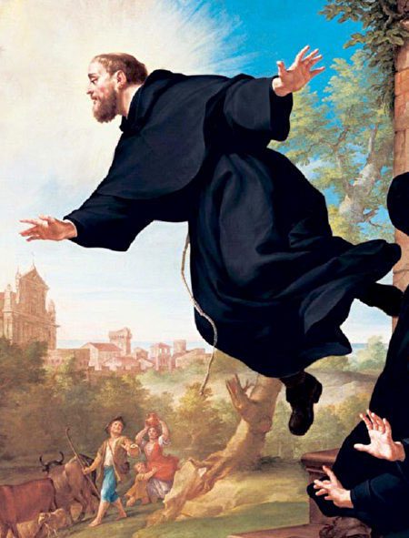 The longest recorded levitation was by Joseph Cupertino in the 17th century