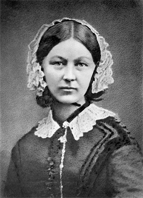 Portrait of Nurse Florence Nightingale.