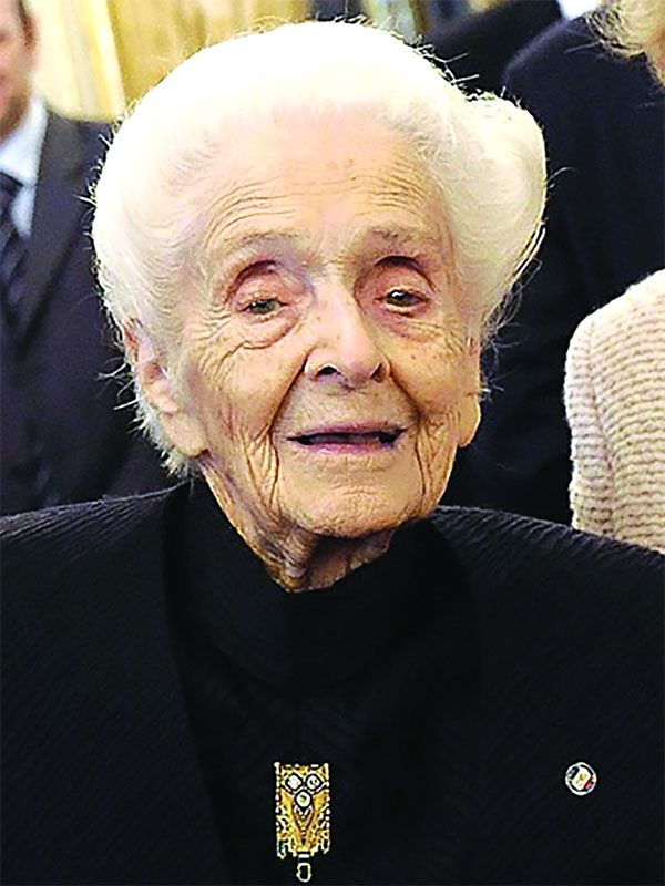 Rita Levi-Montalcini at her 100th birthday party