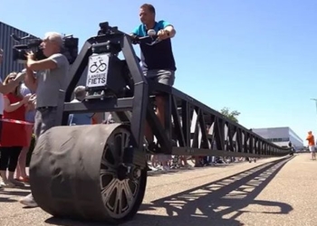 admire the longest bicycle in the world sets guinness record 135254