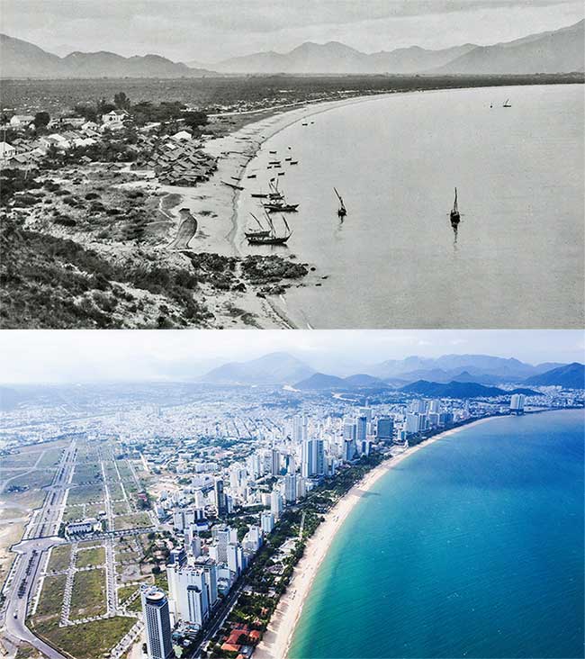 Nha Trang in the 1920s-1929 was a coastal fishing village (now Tran Phu street).