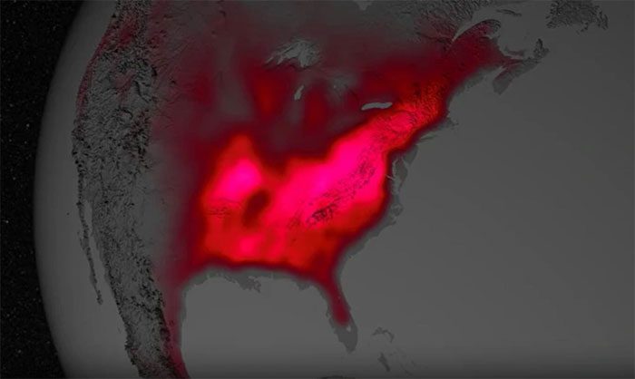 NASA satellites can detect bright light from SIF