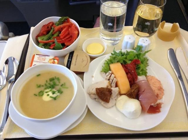 Meals served on planes