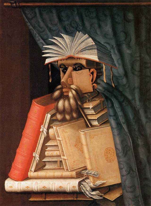 The Librarian by Giuseppe Arcimboldo