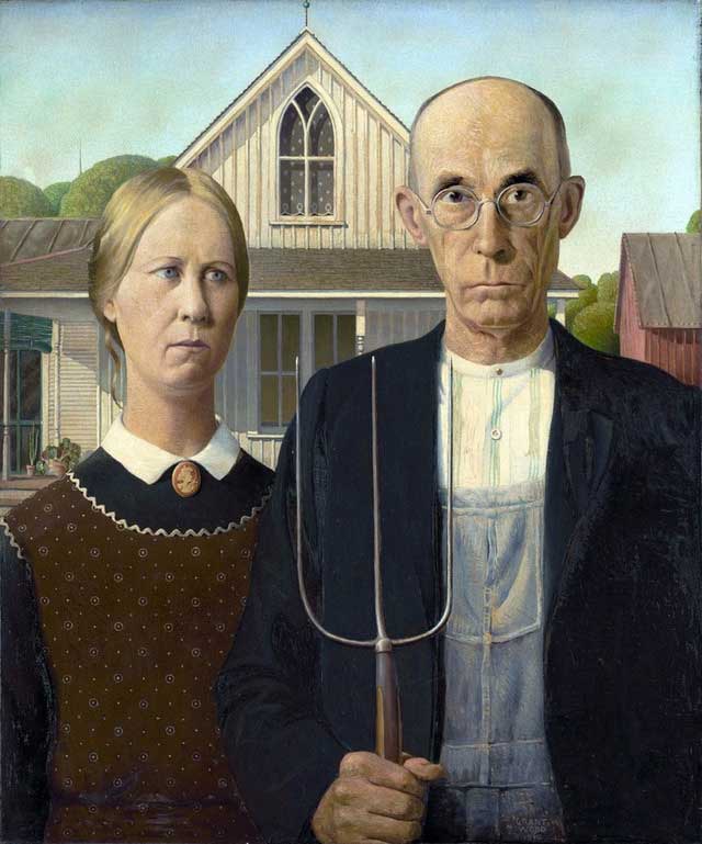 American Gothic by Grant Wood