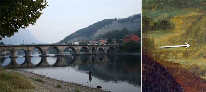 Ann Pizzorusso compared Leonardo's bridge with the 14th-century Azzone Visconti Bridge