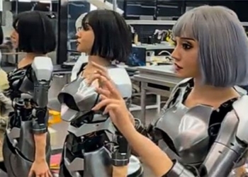 china factory produces realistic humanoid robot 134284