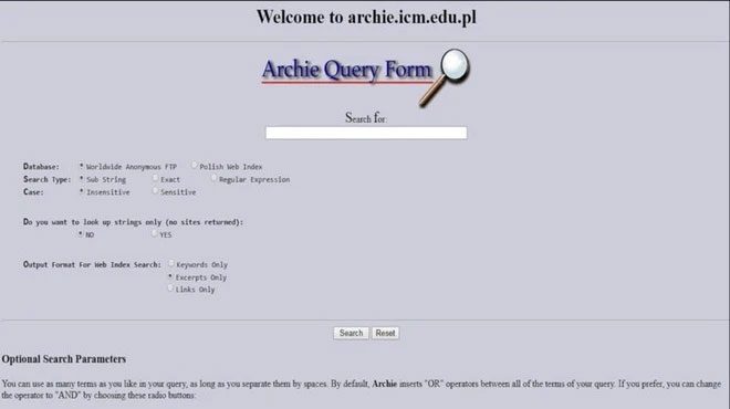 The interface of Archie.