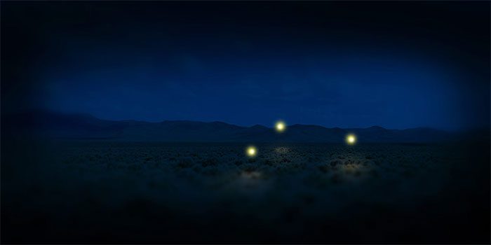 The lights frequently appear near the town of Marfa in West Texas