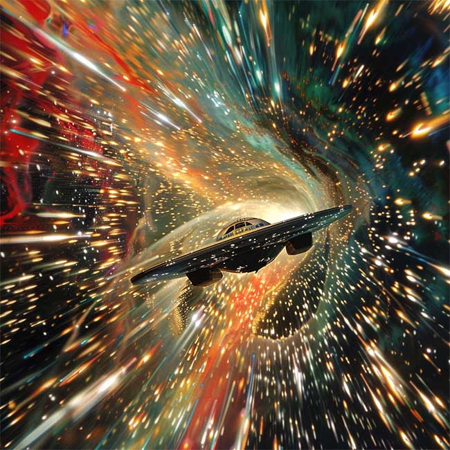 Illustration of the warp drive.