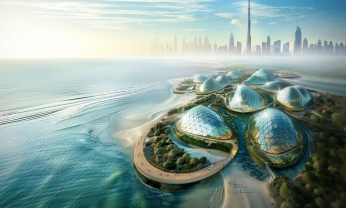 The Dubai Mangroves project will span over 72 km of coastline.
