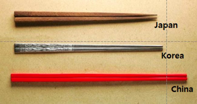 The differences between Japanese, Korean, and Chinese chopsticks.