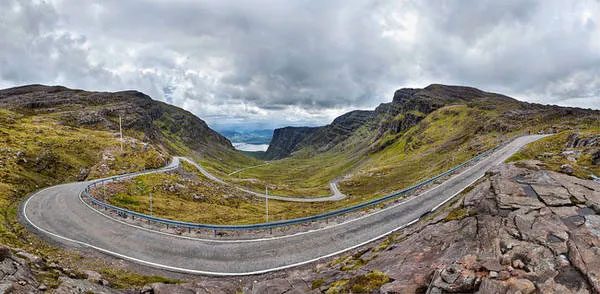 Bealach na Ba is famous for its winding curves.