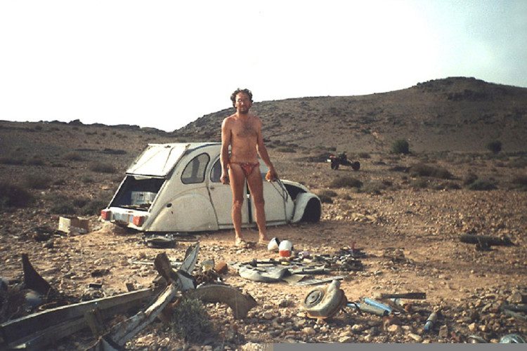 "Mad Max" Frenchman turned a Citroen 2CV into a motorcycle.