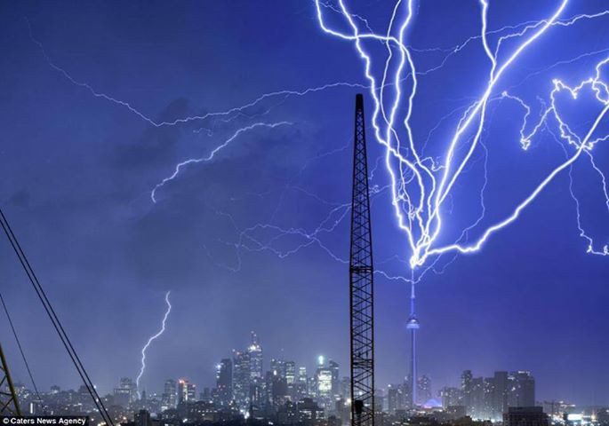 Thunderstorms can be accompanied by very dangerous lightning