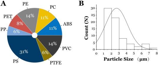 Proportion of microplastic types found in 36/36 collected semen samples.