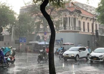 hcmc cloudy weather many districts experiencing rain 134958