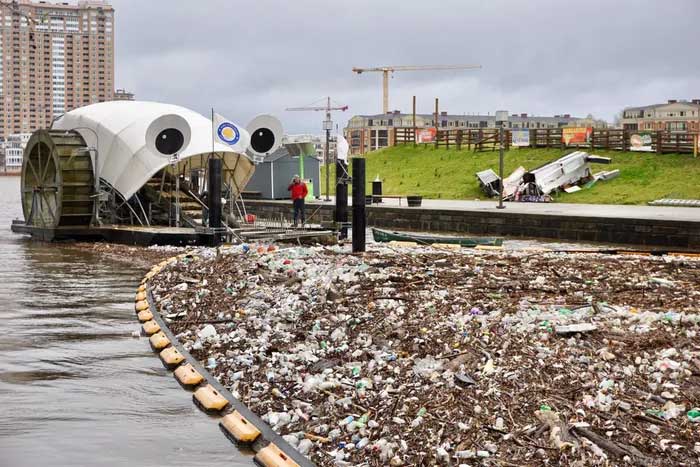 The entire system has filtered about 2,000 tons of trash in 8 years