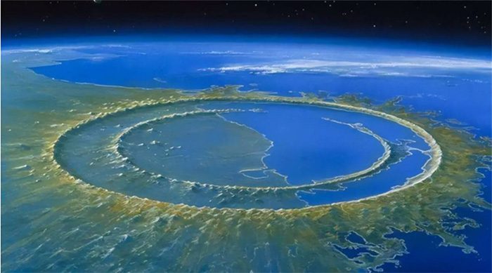 The most famous impact was that of the Chicxulub asteroid which led to the extinction of the dinosaurs.