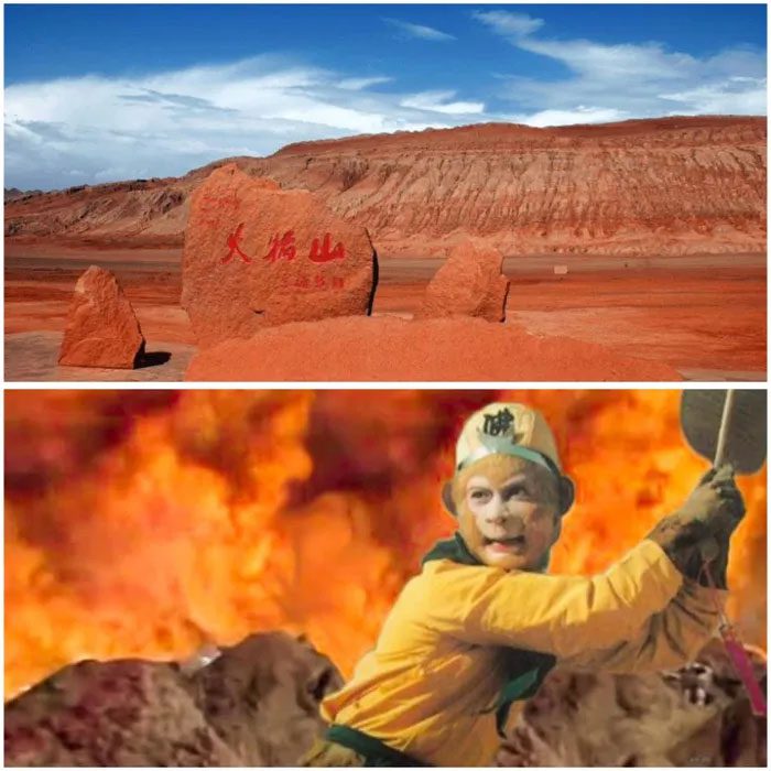 The Flame Mountain in Journey to the West is real, reaching a record temperature of 81 degrees Celsius.