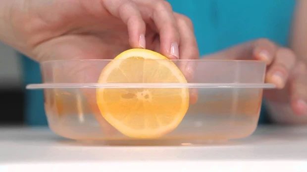 Removing Stains from Plastic Food Containers