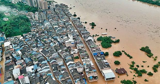 The lives of residents are completely stalled due to heavy rain.