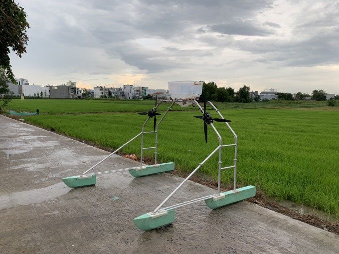 Multifunctional rice care machine designed by the research team.