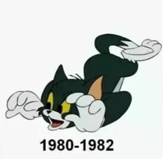 In 1980, Tom's appearance changed to a black-gray color.