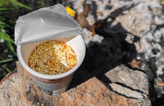 Instant noodles are a popular food among long-distance hikers in South Korea.