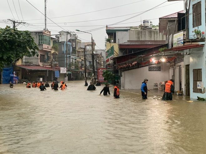 Authorities helping residents evacuate