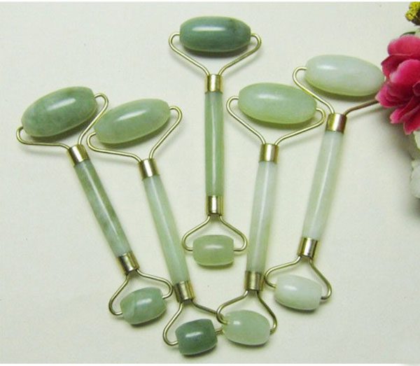 Jade rollers are used to stimulate acupressure points, promote blood circulation, and brighten the skin.