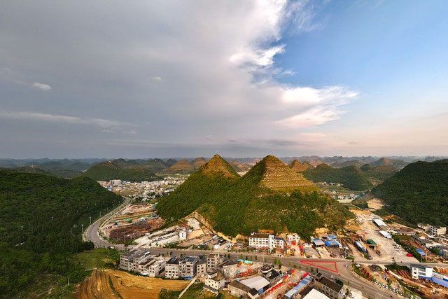 Some believe these mountains were built by humans in ancient times.