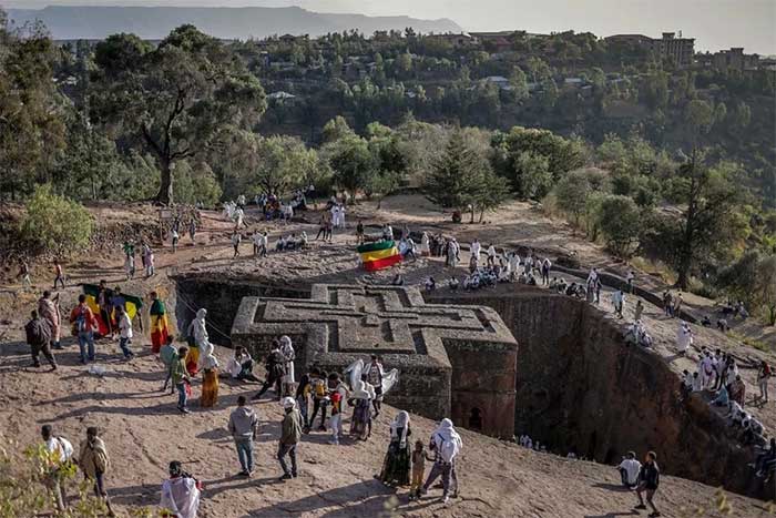 A church in the town of Lalibela (Ethiopia).