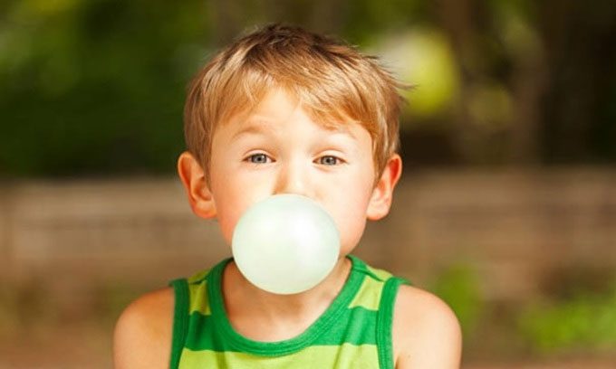 Most components of gum are indigestible.