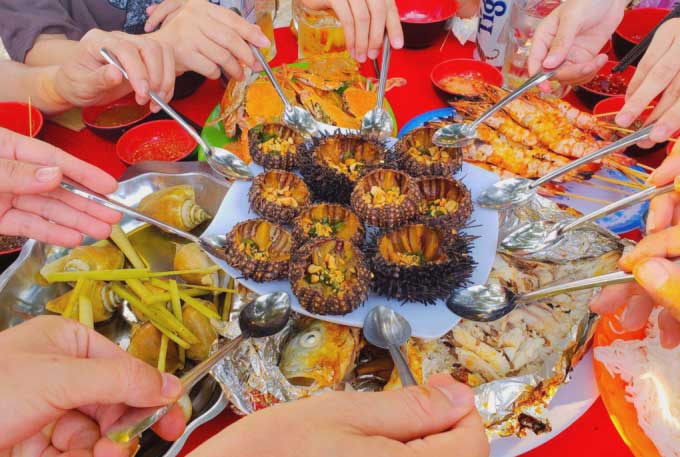 Sea urchins are a popular seafood.