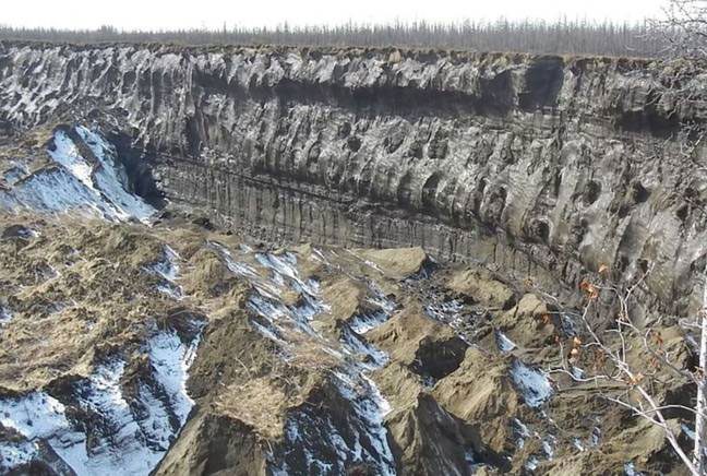 Under the Batagaika sinkhole, archaeologists have discovered many skeletons of ancient animals