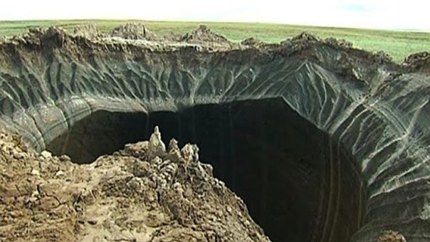 The Batagaika sinkhole is expanding due to global warming