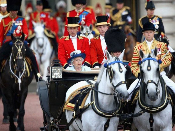 Both of the Queen's birthdays are celebrated with formal cannon fire.