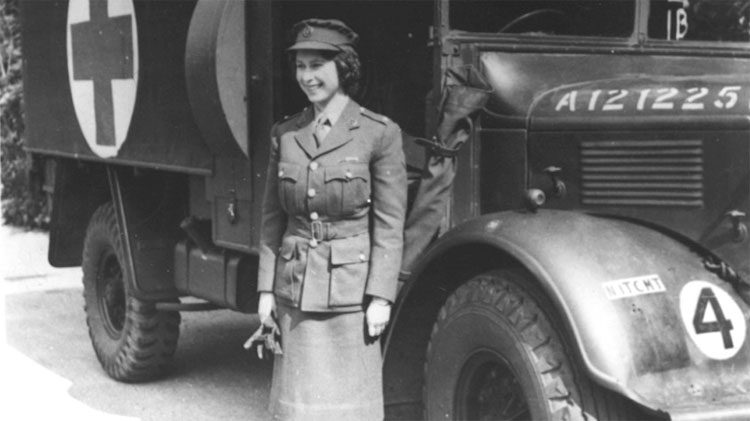 The Queen once drove an ambulance during World War II.