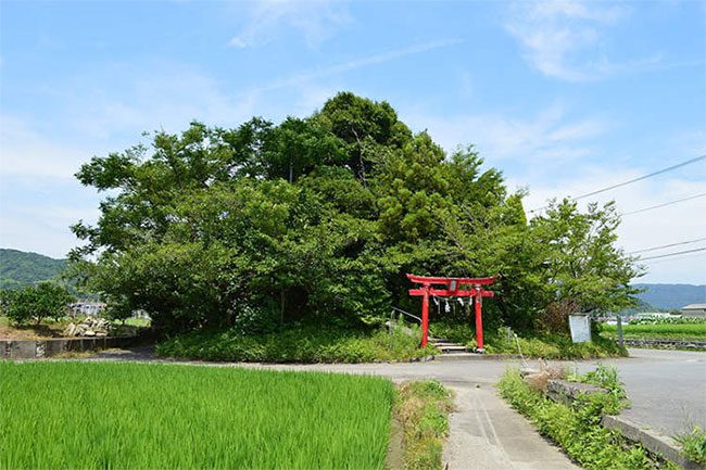 Pathway to the summit of Benten Mountain.