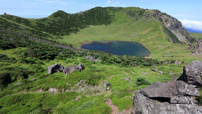 Hallasan is the highest peak in South Korea.