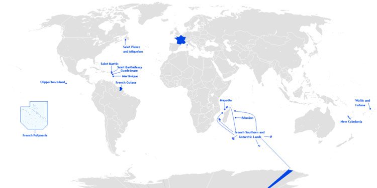 France and its territories.