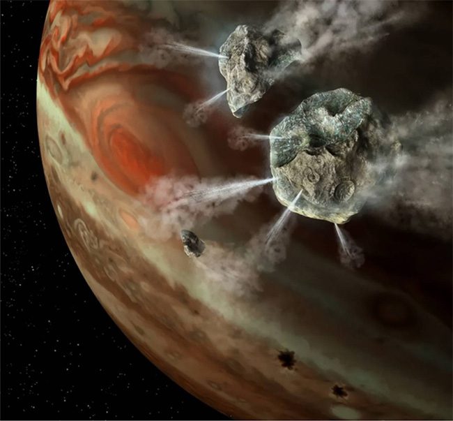 After being pulled by Jupiter, Comet SL9 changed its trajectory and no longer headed toward Earth.